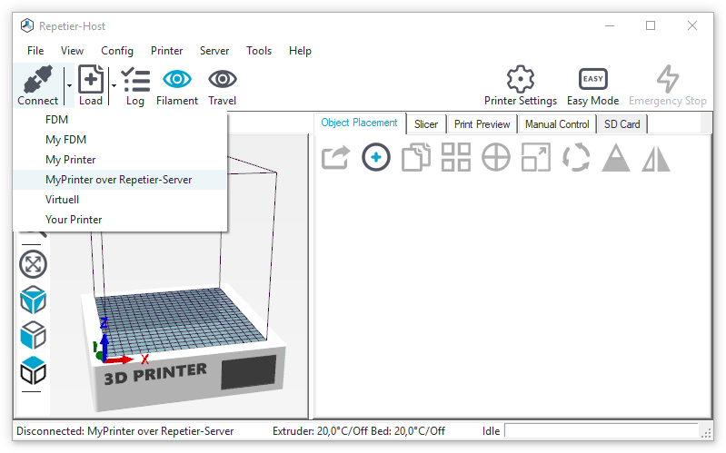 Repetier 3D Printing Slicer  - This Is Crucial To Getting All The Settings Back To Your Repetier Host Screen.